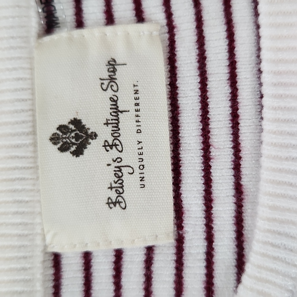 Thin Striped Lightly Ribbed Sweater Large - NWOT - image 4